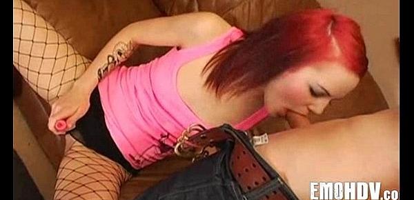 Goth emo angel with tattoos 285